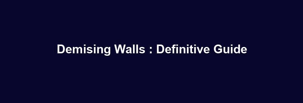 demising walls