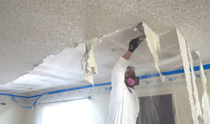 removal of popcorn ceiling